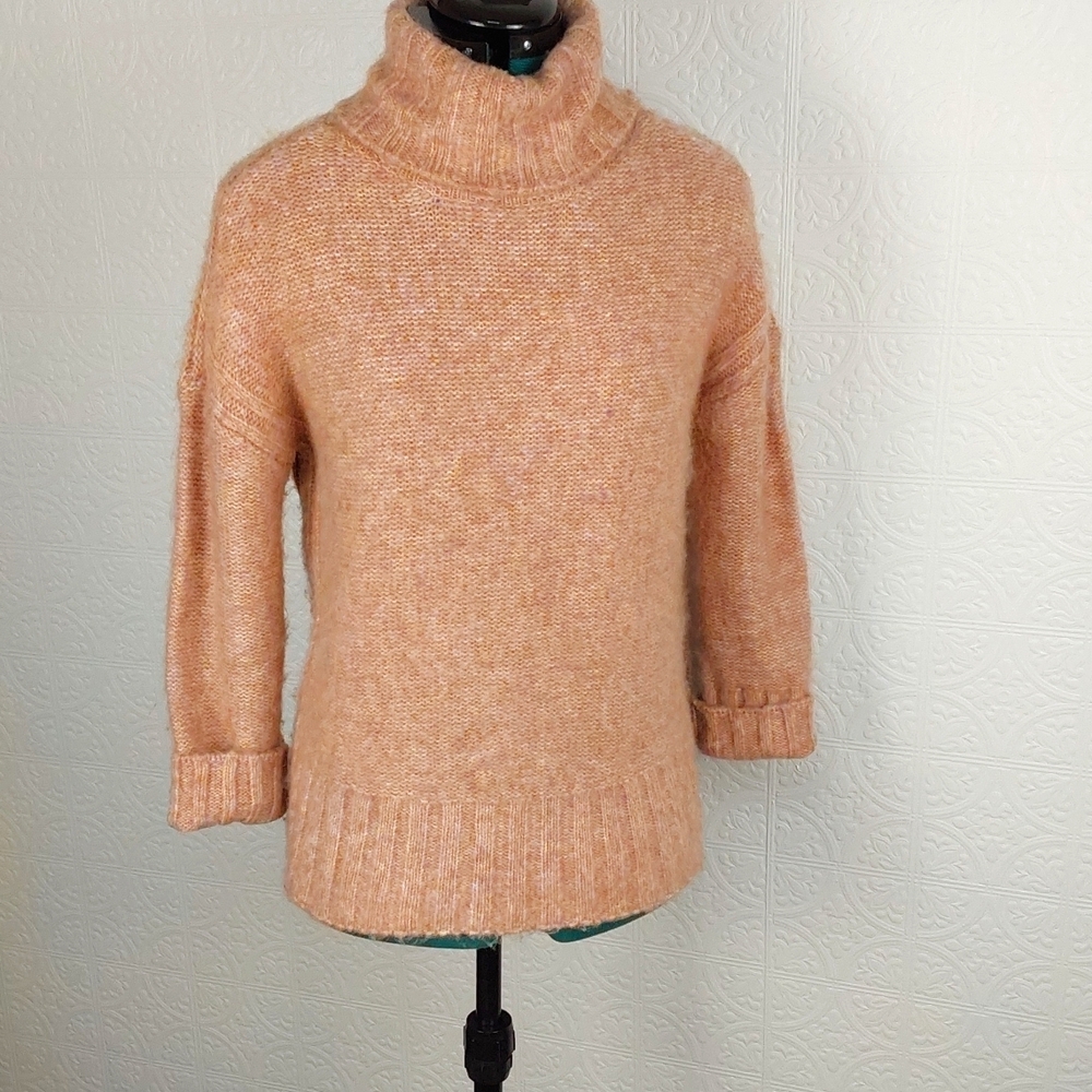 Philosophy- long sleeve, turtleneck , pink sweater